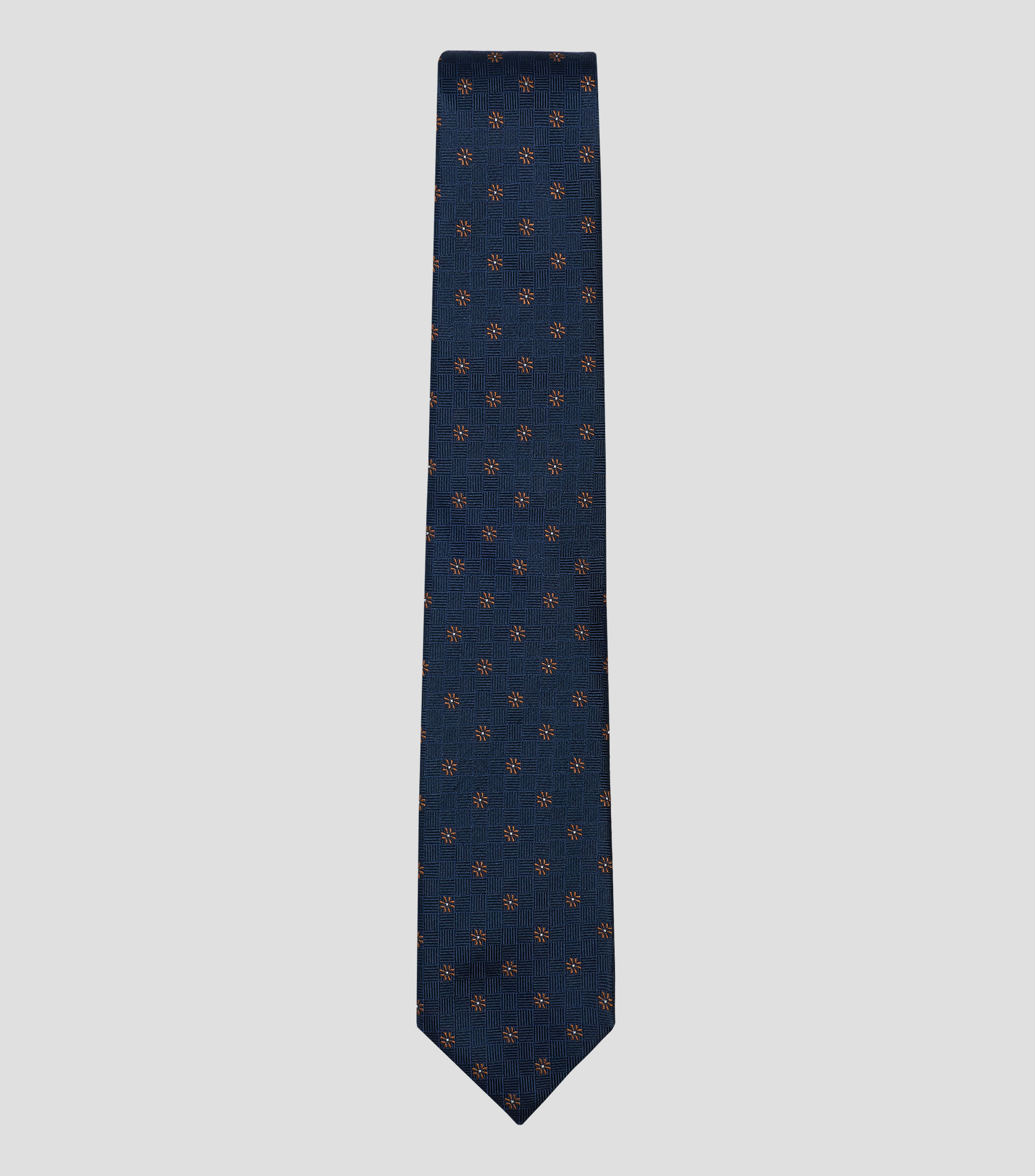 Corbata ancha en seda estampada
